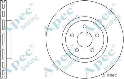APEC BRAKING dsk2344 -  Тормозной диск